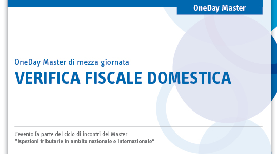 Immagine Verifica fiscale domestica | Euroconference